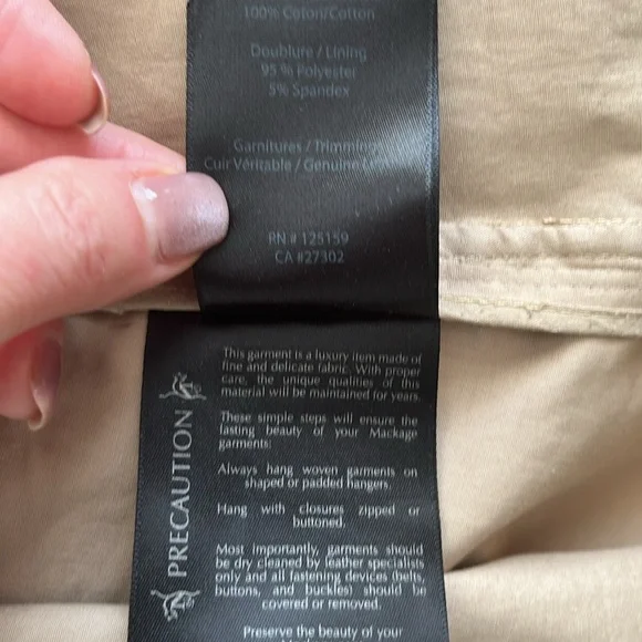 Mackage Trench Coat Medium - Picture 14 of 17
